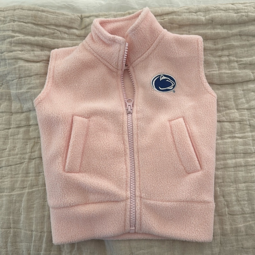 New never worn 12 months polar fleece vest .. Psu
